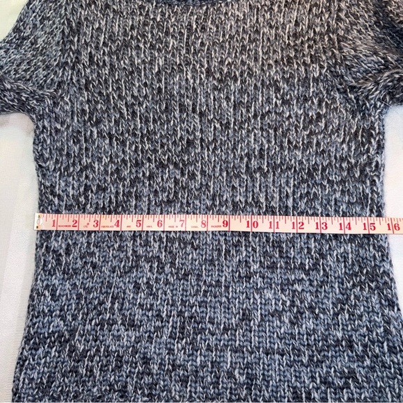 Calvin Klein Knit Turtleneck Chunky Sweater Sz XS NWT Artic Slate New Carbon - Picture 4 of 15